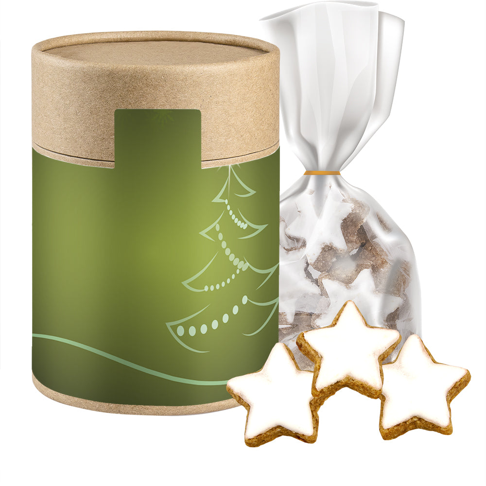 Bio Weihnachtsgebäck in der Kraftpapierdose – Bio Zimtsterne, ca. 100 g