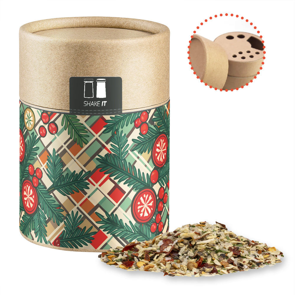 Bio Weihnachtsgewürz im Papierstreuer – Bio Weihnachts Gewürzmischung Braten, ca. 60 g