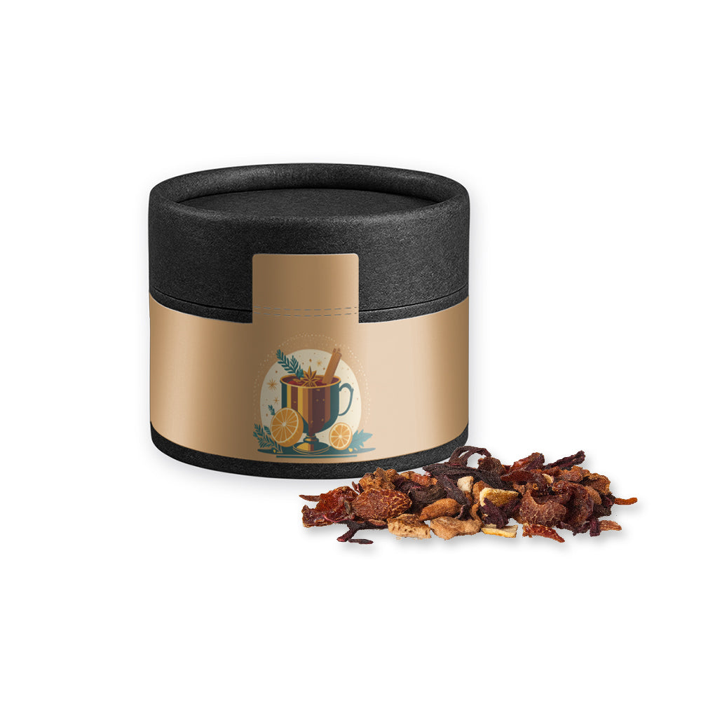 Bio Weihnachtsgewürze in der schwarzen Mini Dose – Bio Glühweingewürz fein, ca. 25 g