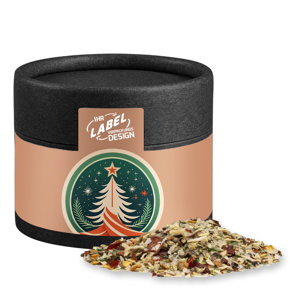 Bio Weihnachtsgewürze in der schwarzen Mini Dose – Bio Weihnachts Gewürzmischung Braten, ca. 30 g