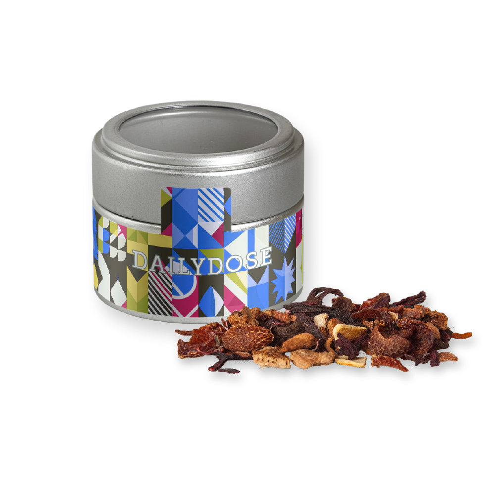 Bio Weihnachtsgewürze in der silbernen Metalldose Mini – Bio Glühweingewürz fein, ca. 30 g