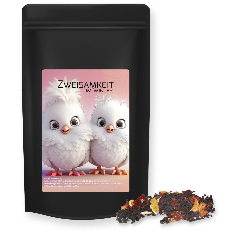 Bio Weihnachtstee im schwarzen Standbeutel Midi – Bio Weihnachts Schwarztee, ca. 55 g