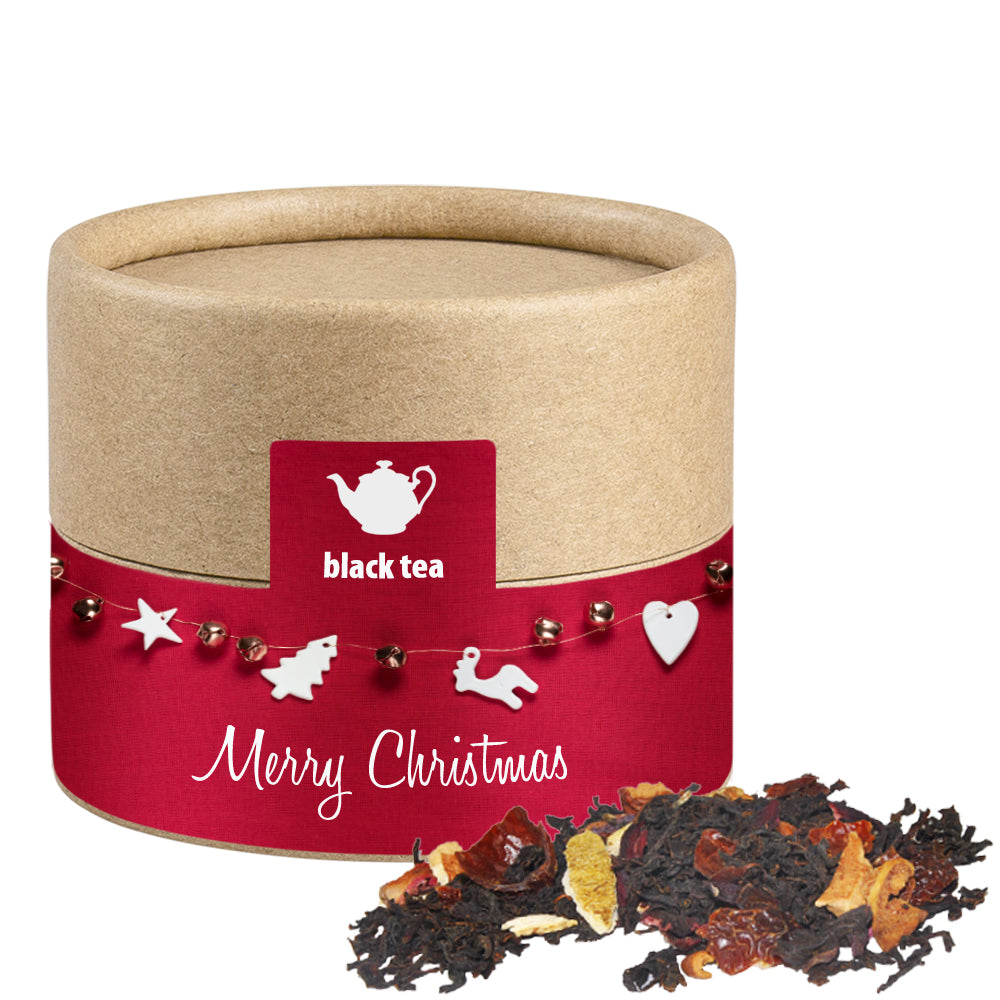 Bio Weihnachtstee in der kleinen Kraftpapierdose – Bio Weihnachts Schwarztee, ca. 25 g