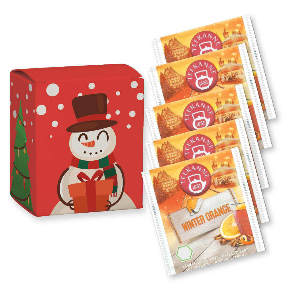 Bio Weihnachtstee Sortiment in der Faltschachtel – Bio Beuteltee Winter Orange, 5 Stück, 11,3 g