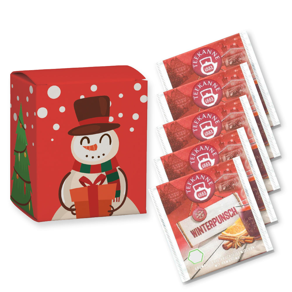 Bio Weihnachtstee Sortiment in der Faltschachtel – Bio Beuteltee Winterpunsch, 5 Stück, 11,3 g