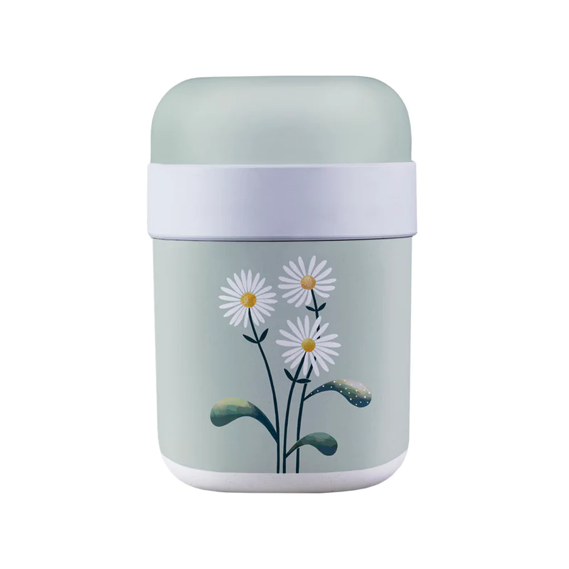 bioloco lunchpot mit Gänseblümchen auf der Vorderseite