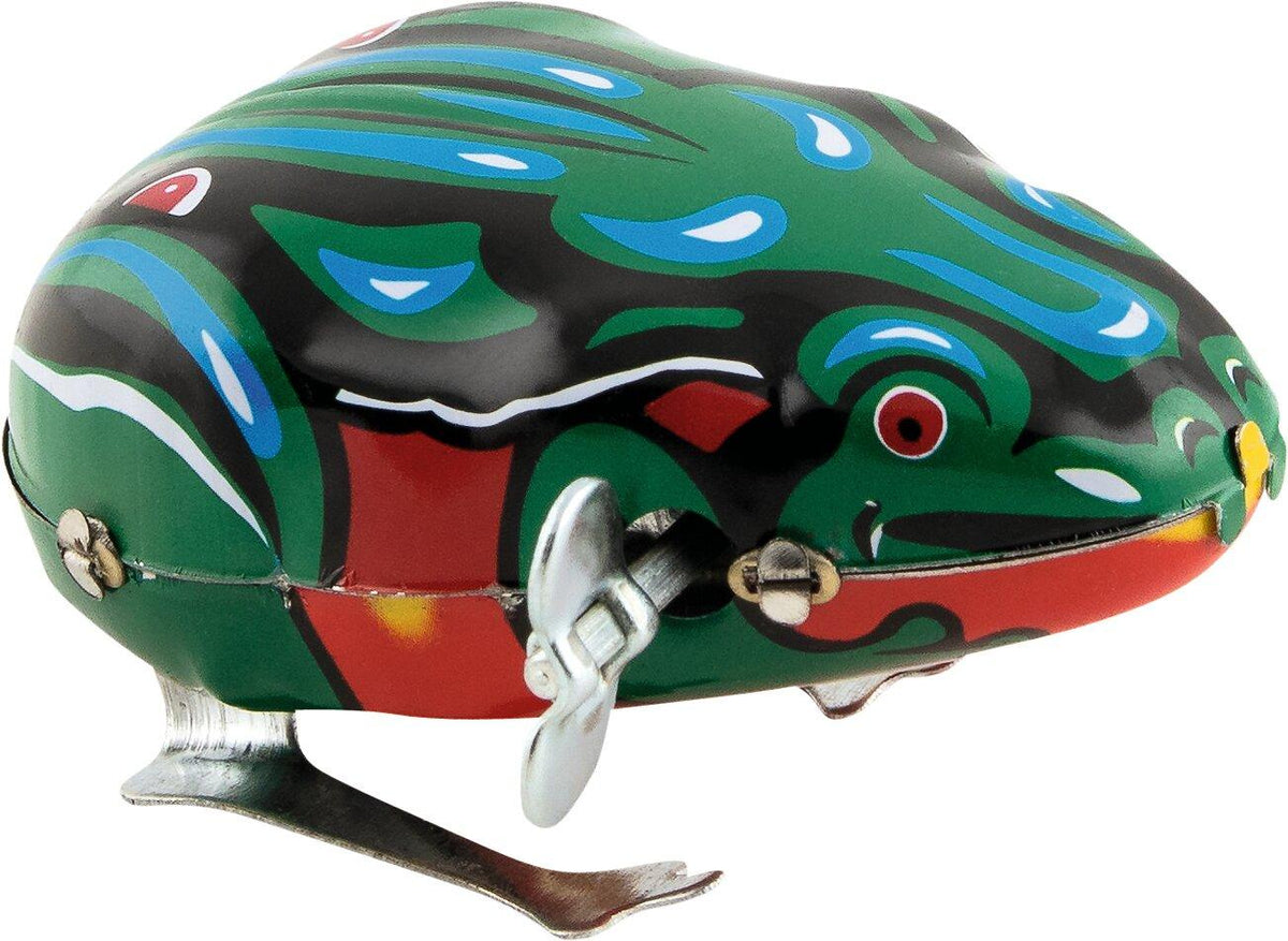 Blechfrosch mit Aufziehmotor als Sammlerstück von goki