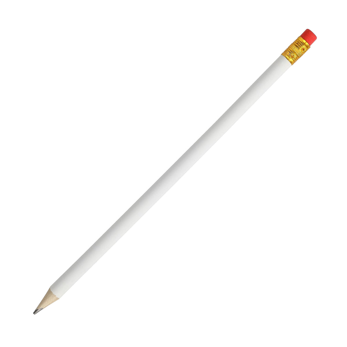 Bleistift „White“ mit Radiergummi