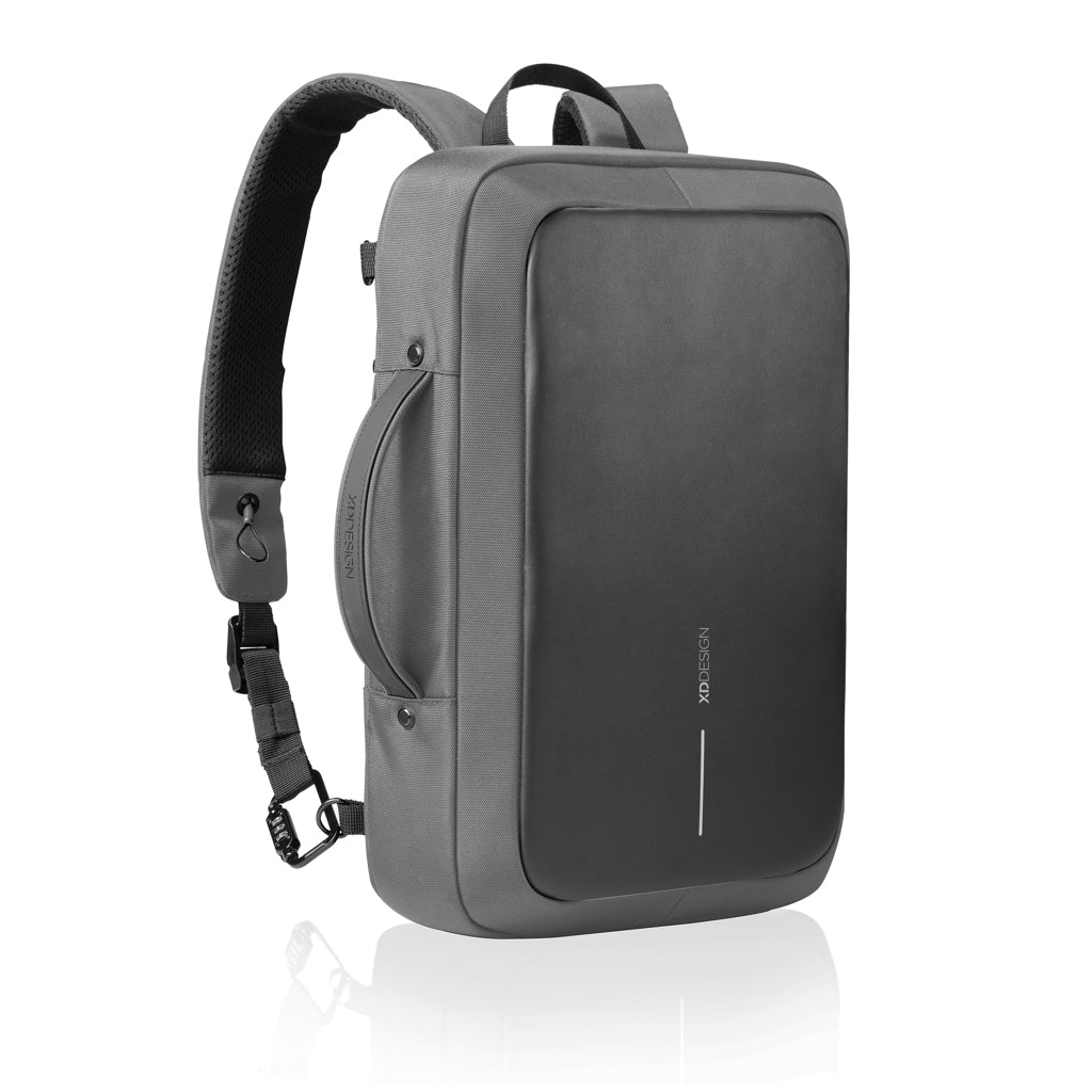 Bobby Bizz 2.0 Anti-Diebstahl Rucksack & Aktentasche – grau