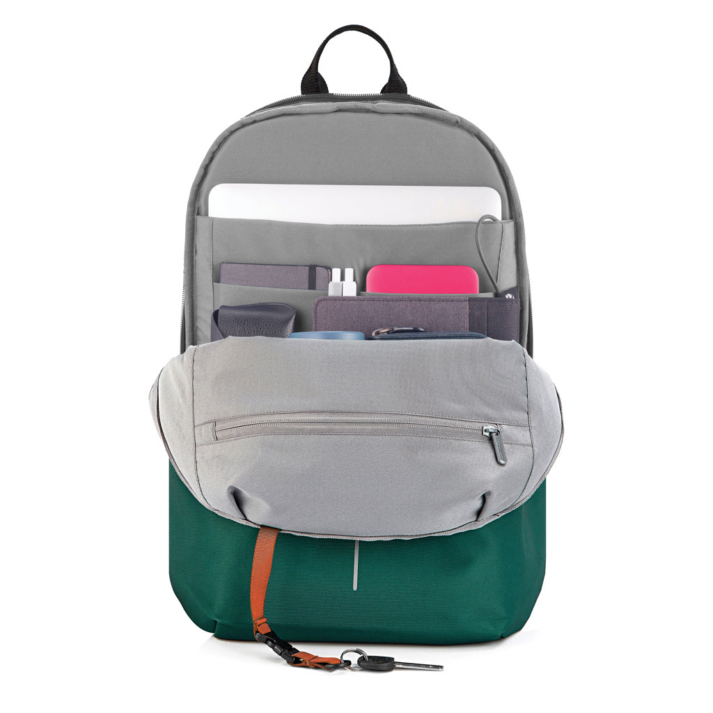 Bobby Soft, Anti-Diebstahl-Rucksack – forest green