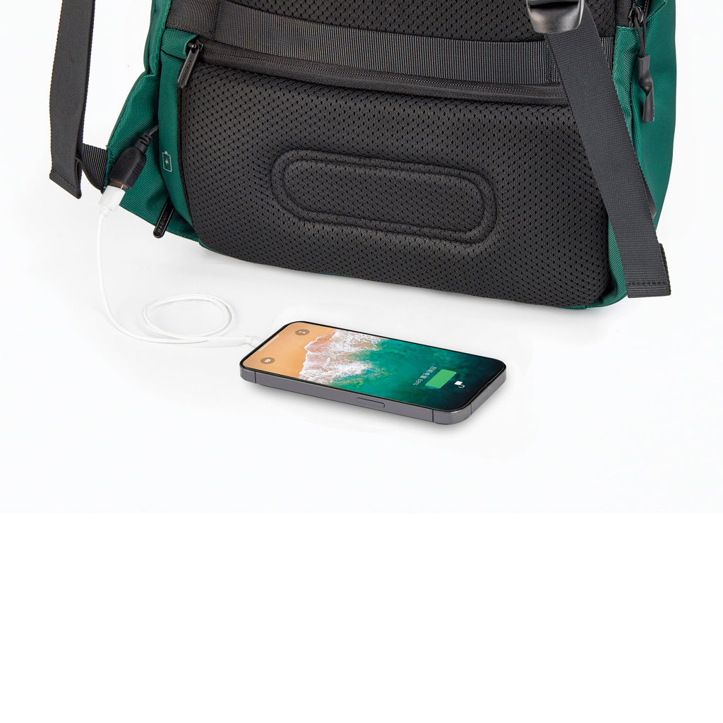 Bobby Soft, Anti-Diebstahl-Rucksack – forest green