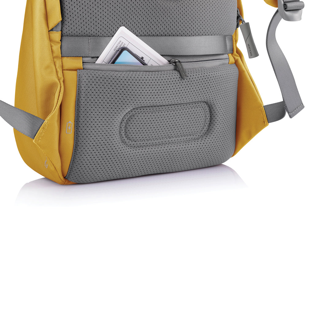 Bobby Soft, Anti-Diebstahl-Rucksack – gelb