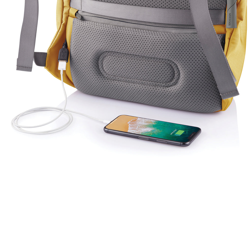 Bobby Soft, Anti-Diebstahl-Rucksack – gelb