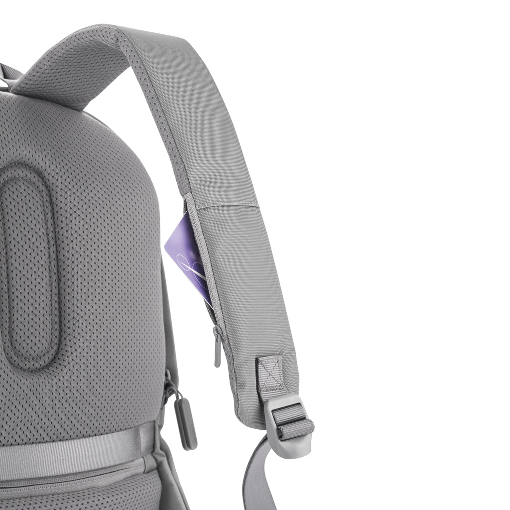 Bobby Soft, Anti-Diebstahl-Rucksack – grau