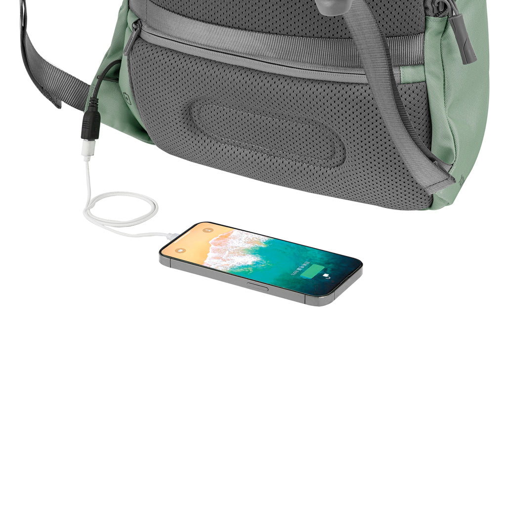 Bobby Soft, Anti-Diebstahl-Rucksack – Iceberg green