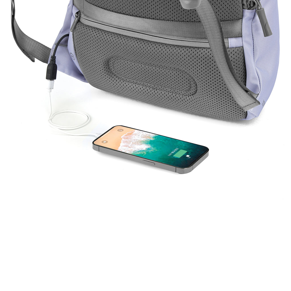 Bobby Soft, Anti-Diebstahl-Rucksack – lavender