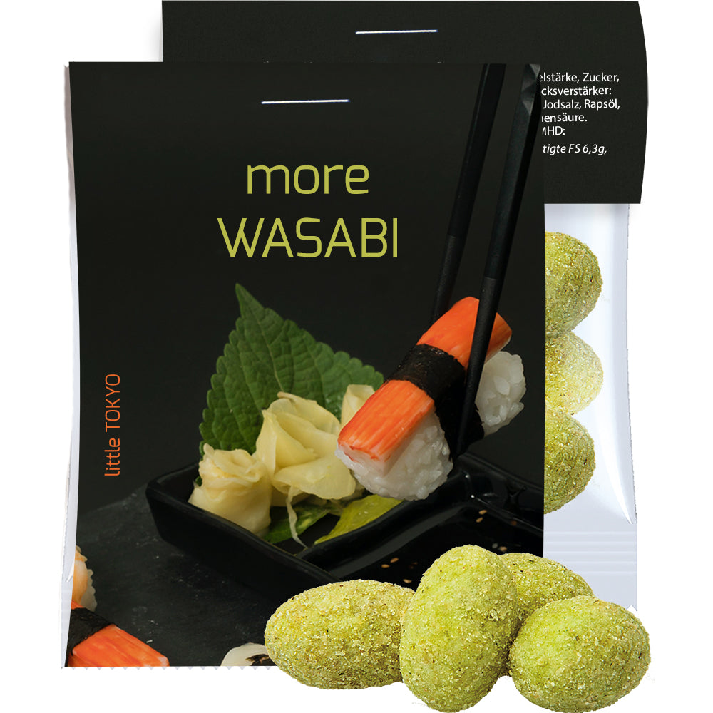 Bonbon und Nuss Mix in der Midi Tüte mit Werbereiter – Erdnüsse Wasabi, ca. 10 g