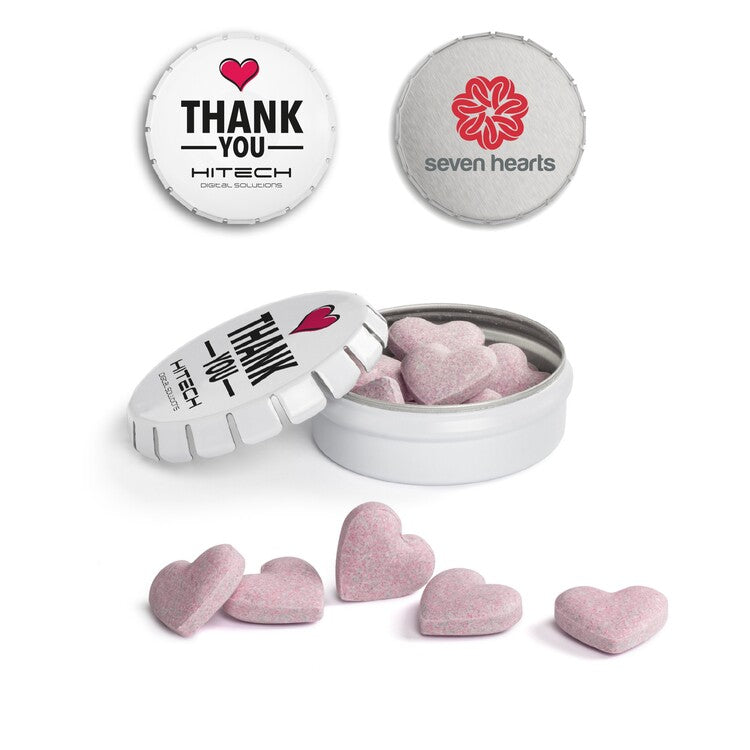 Brauseherzen in Mini Clic Clac Box