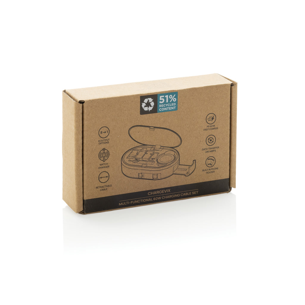 Chargevix Multifunktionales 60W-Lade-Set aus RCS rPlastic