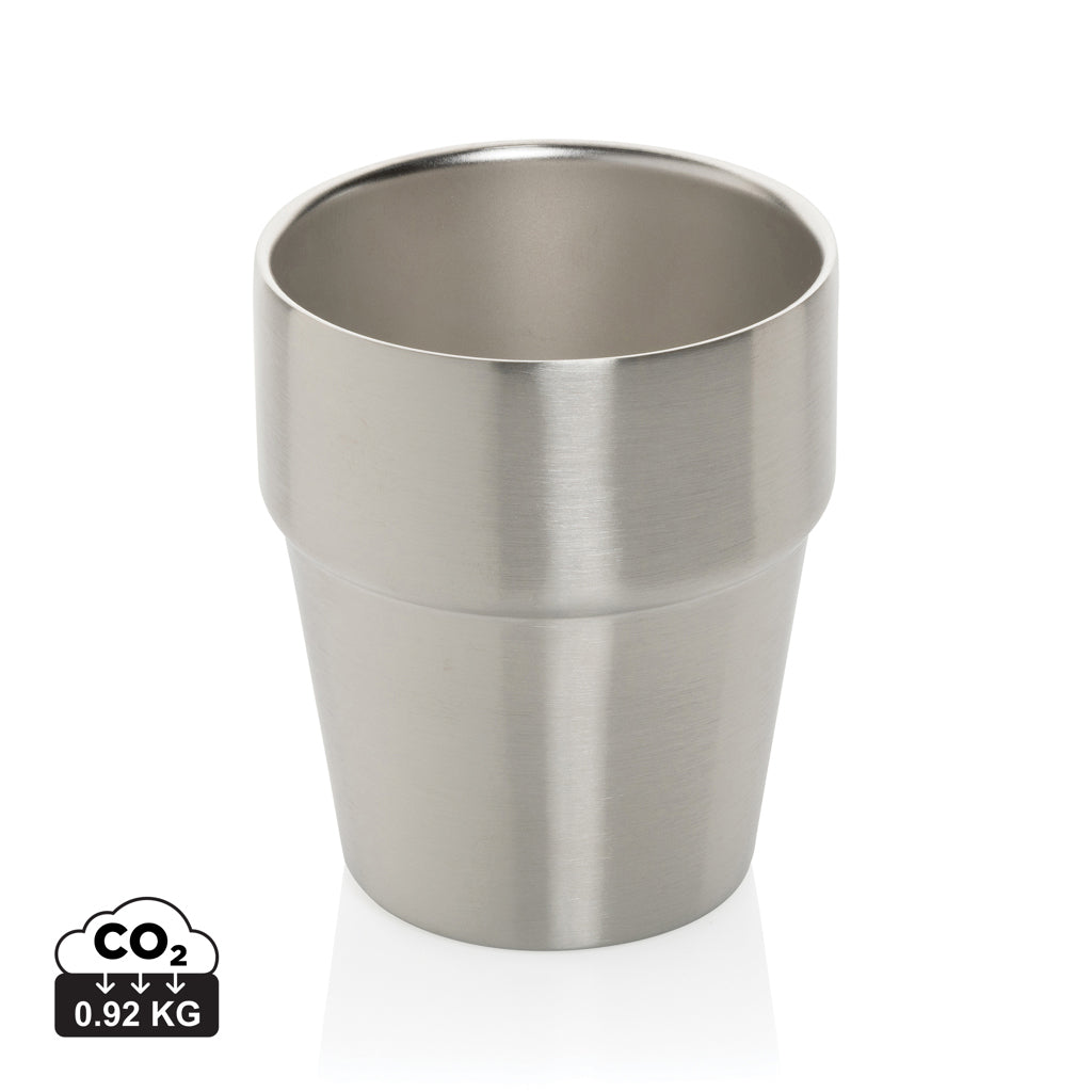 Clark Doppelwandige RCS Kaffeetasse 300ml – silber