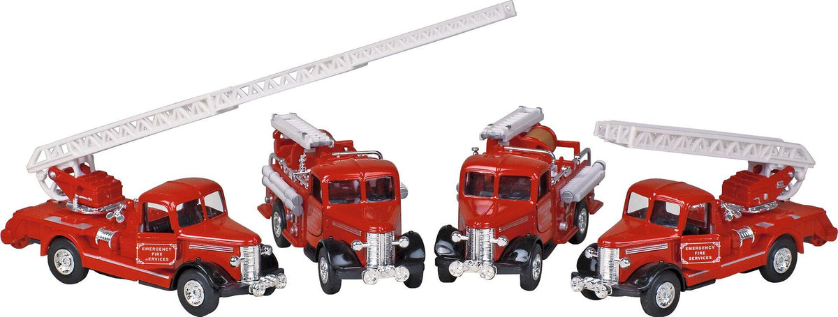 Classic Feuerwehr Modellauto mit Rückzugmotor – Ansicht