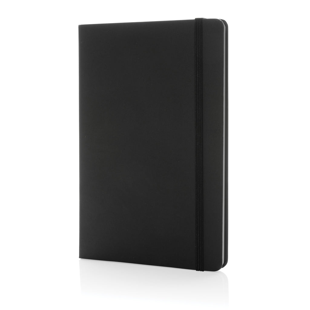 Craftstone A5 Notizbuch aus recycelt. Kraft- und Steinpapier – schwarz