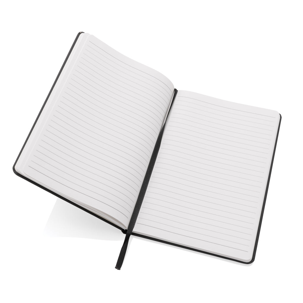 Craftstone A5 Notizbuch aus recycelt. Kraft- und Steinpapier – schwarz