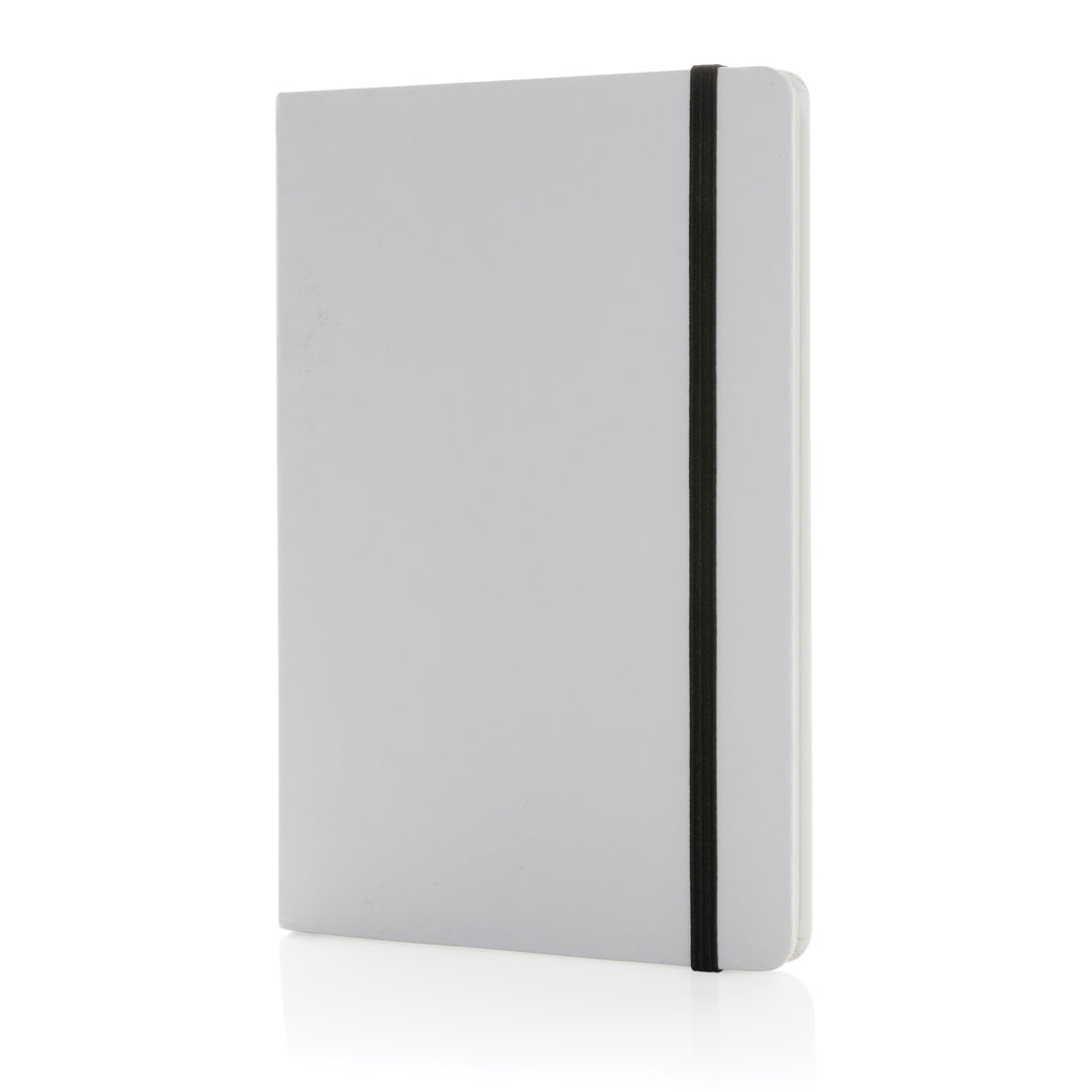Craftstone A5 Notizbuch aus recycelt. Kraft- und Steinpapier – weiß