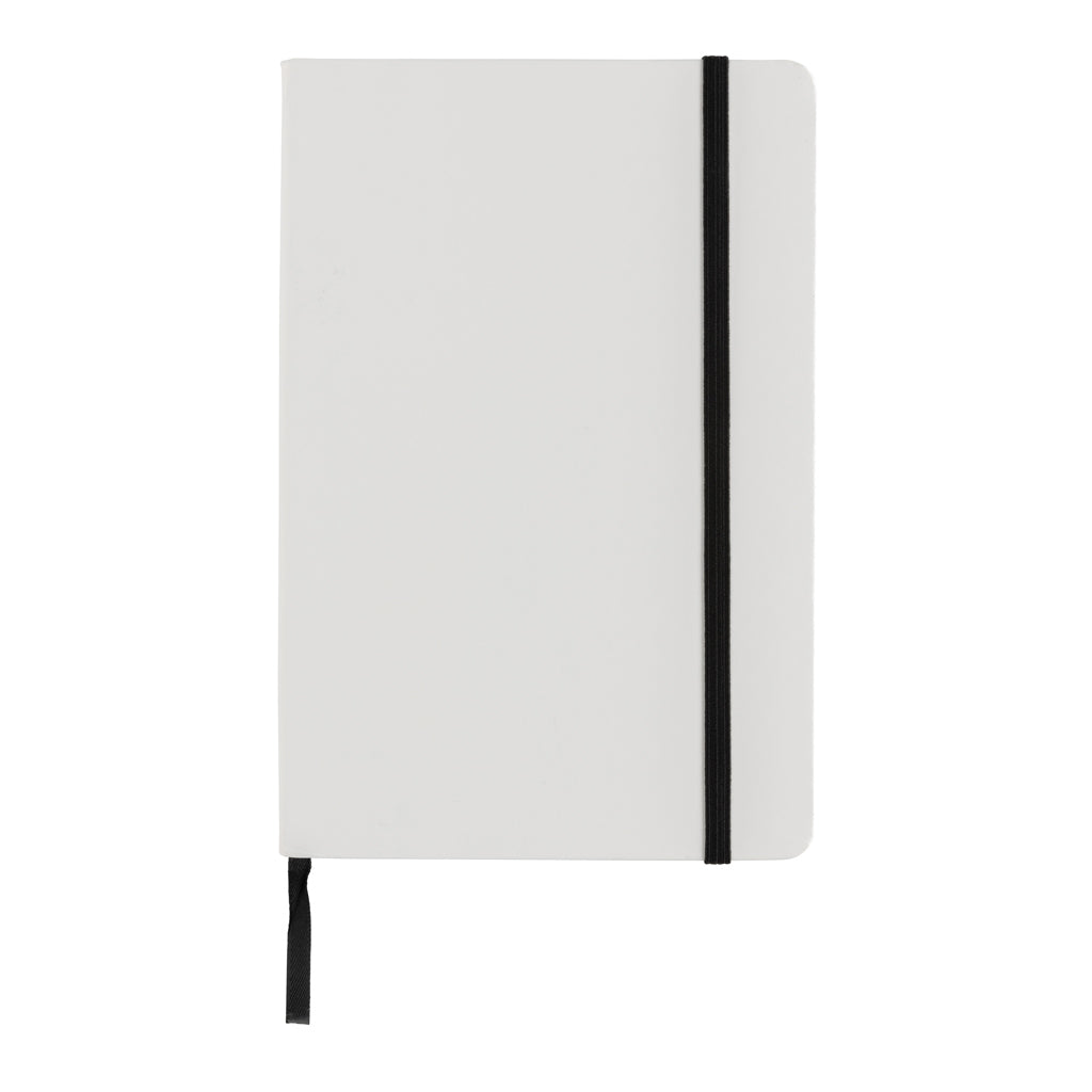 Craftstone A5 Notizbuch aus recycelt. Kraft- und Steinpapier – weiß