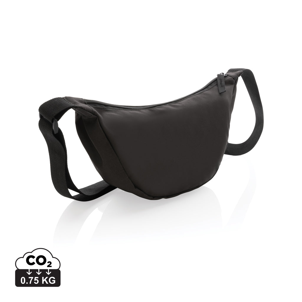 Crescent AWARE™ RPET Half-Moon Sling Tasche – schwarz