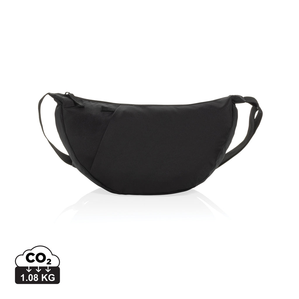 Crescent XL AWARE™ RPET Half-Moon Sling Tasche – schwarz