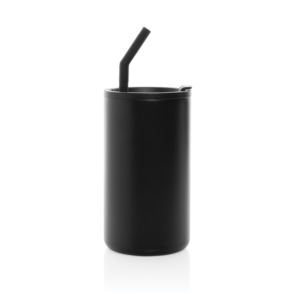 Cube Becher aus RCS recyceltem Stahl 800ml – schwarz