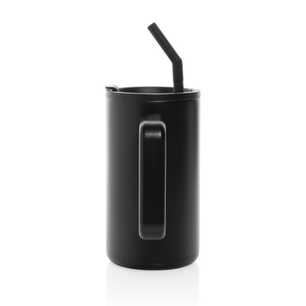 Cube Becher aus RCS recyceltem Stahl 800ml – schwarz
