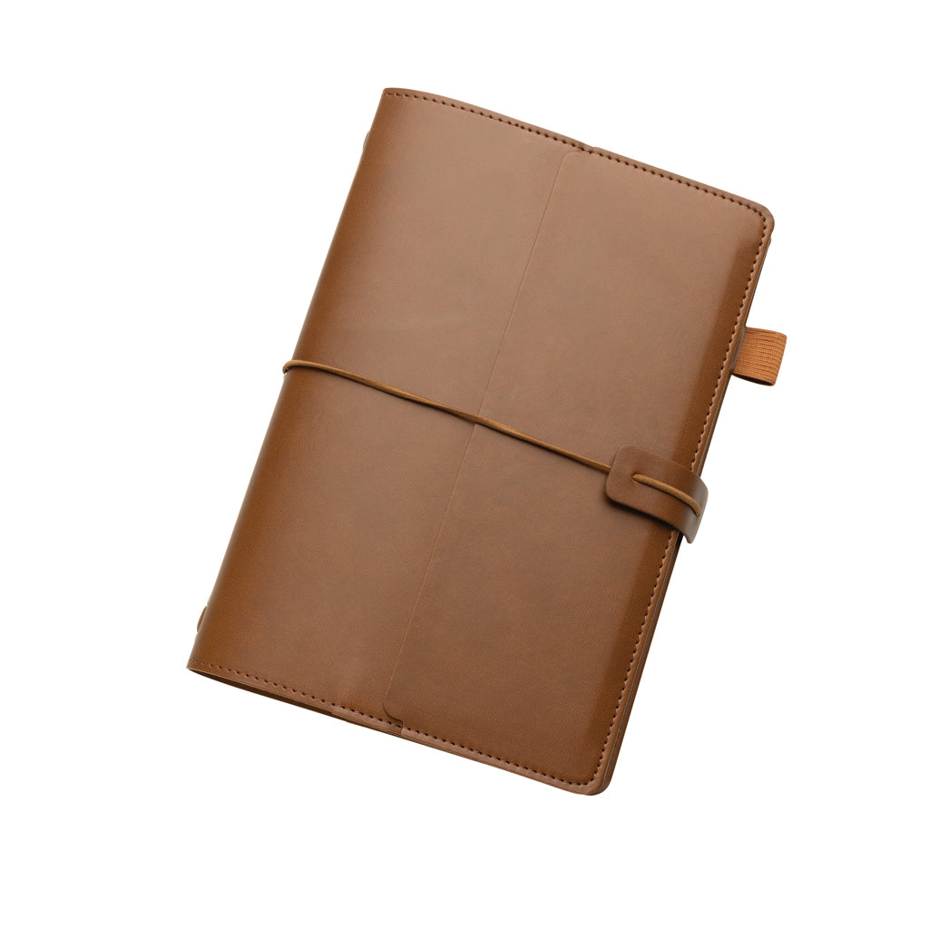 Daily Notes Binder 3-in-1 PU-Notizbuch zum Nachfüllen – braun