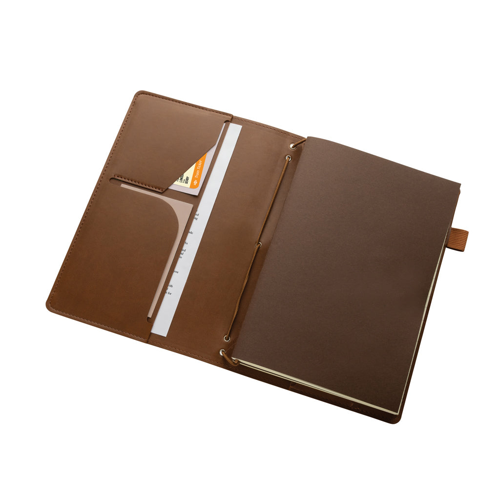 Daily Notes Binder 3-in-1 PU-Notizbuch zum Nachfüllen – braun