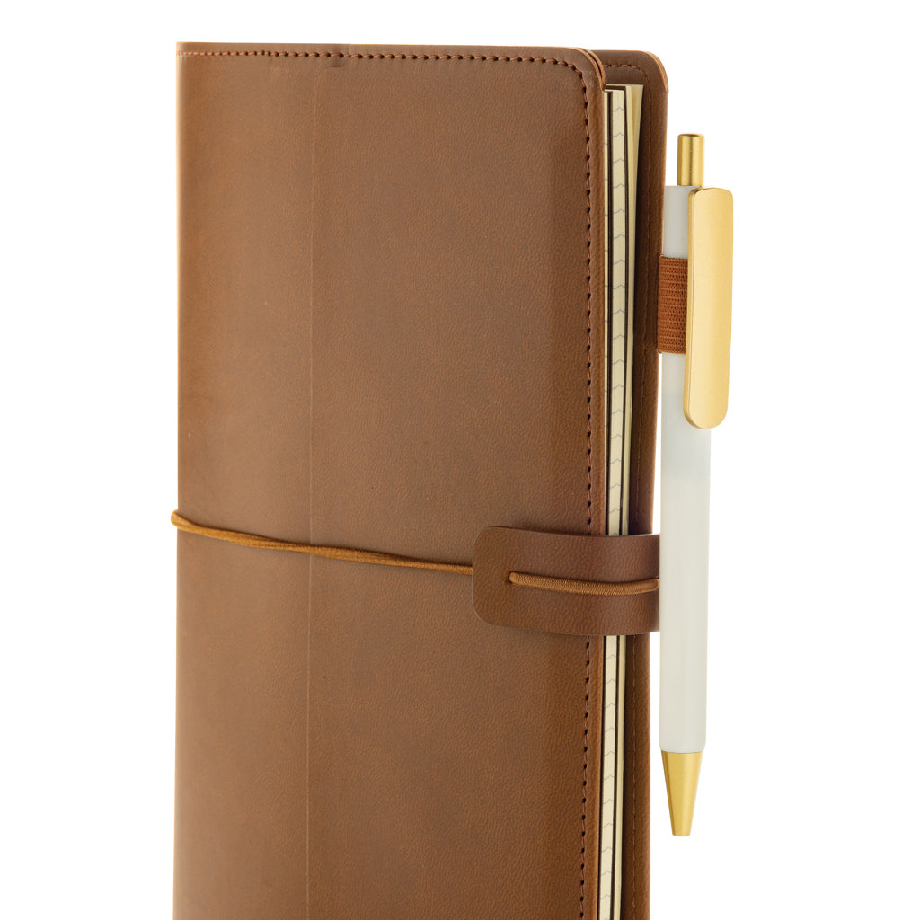 Daily Notes Binder 3-in-1 PU-Notizbuch zum Nachfüllen – braun
