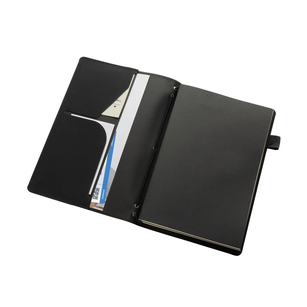 Daily Notes Binder 3-in-1 PU-Notizbuch zum Nachfüllen – schwarz
