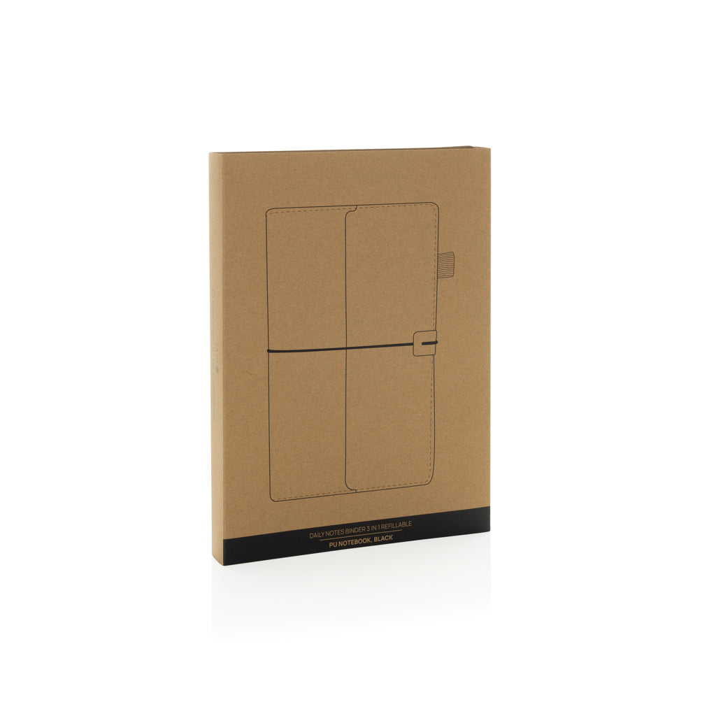 Daily Notes Binder 3-in-1 PU-Notizbuch zum Nachfüllen