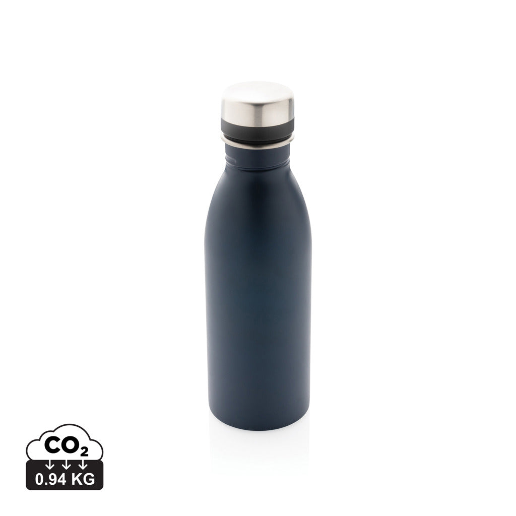 Deluxe Wasserflasche aus RCS recyceltem Stainless-Steel – navy blau