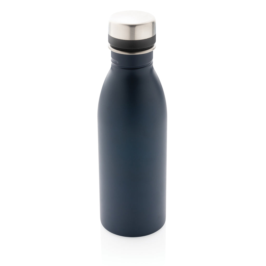 Deluxe Wasserflasche aus RCS recyceltem Stainless-Steel – navy blau