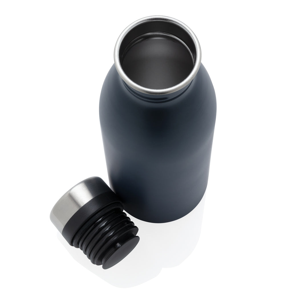 Deluxe Wasserflasche aus RCS recyceltem Stainless-Steel – navy blau