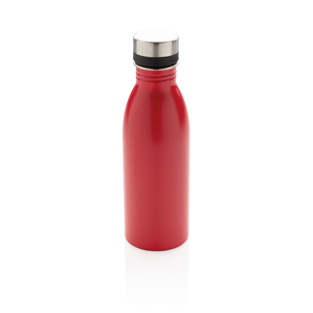 Deluxe Wasserflasche aus RCS recyceltem Stainless-Steel – rot