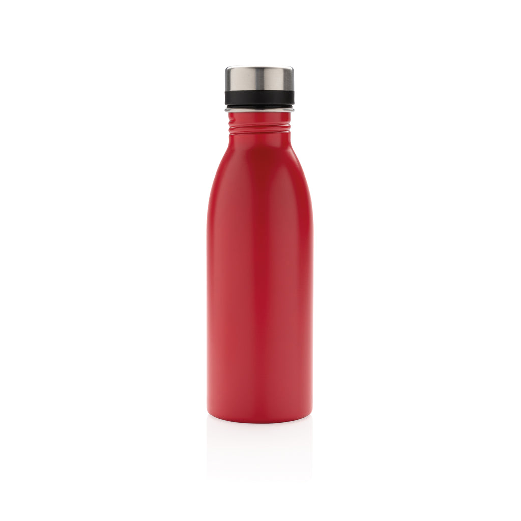 Deluxe Wasserflasche aus RCS recyceltem Stainless-Steel – rot