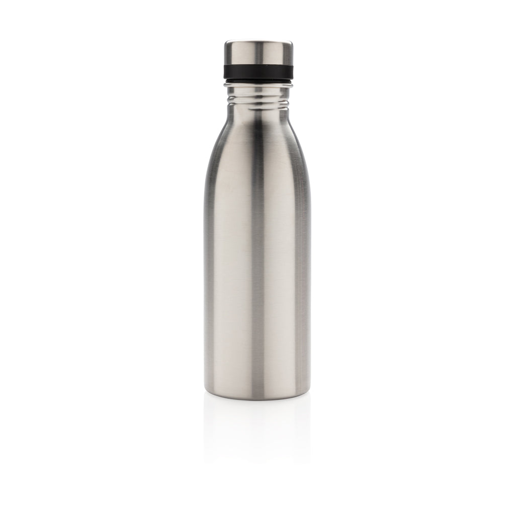 Deluxe Wasserflasche aus RCS recyceltem Stainless-Steel – silber