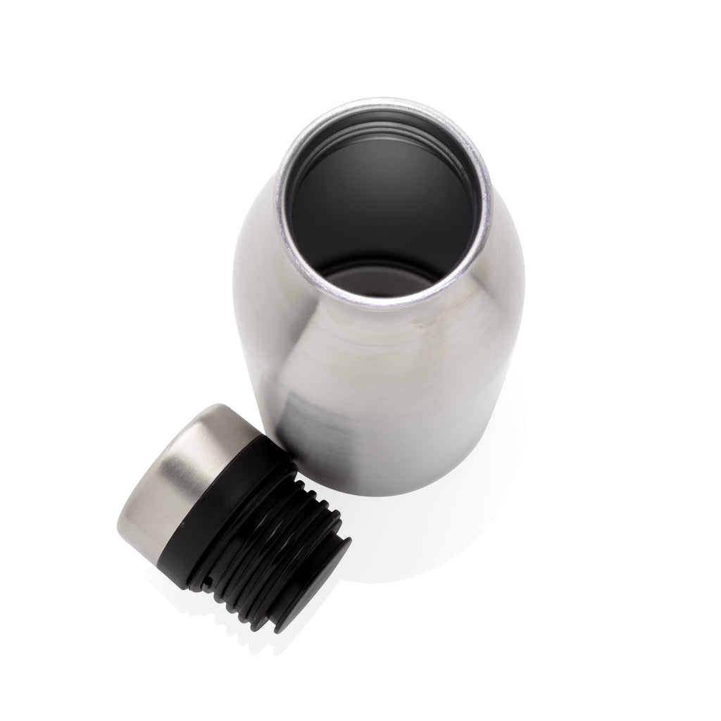 Deluxe Wasserflasche aus RCS recyceltem Stainless-Steel – silber