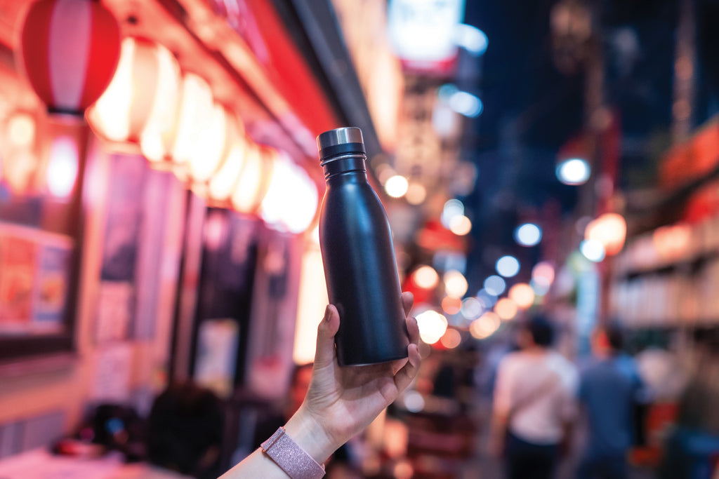 Deluxe Wasserflasche aus RCS recyceltem Stainless-Steel