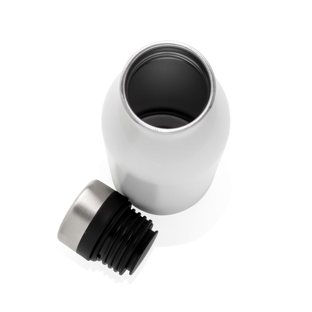 Deluxe Wasserflasche aus RCS recyceltem Stainless-Steel – weiß