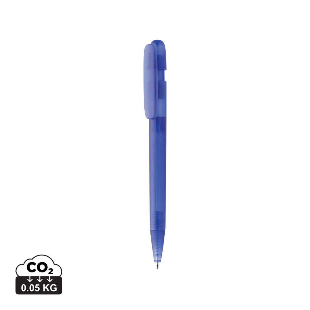 Devin transparenter Stift aus GRS zertifiziertem rABS – blau