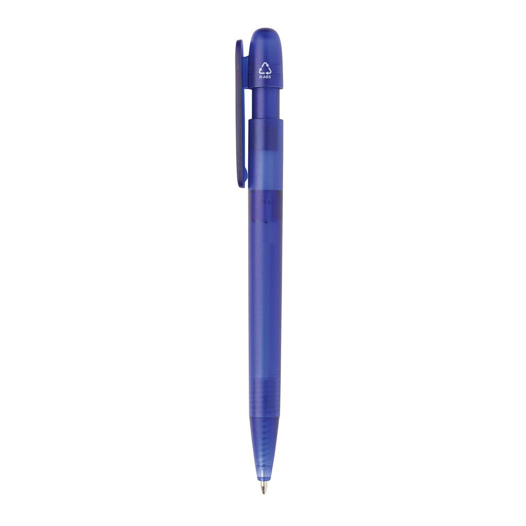Devin transparenter Stift aus GRS zertifiziertem rABS – blau