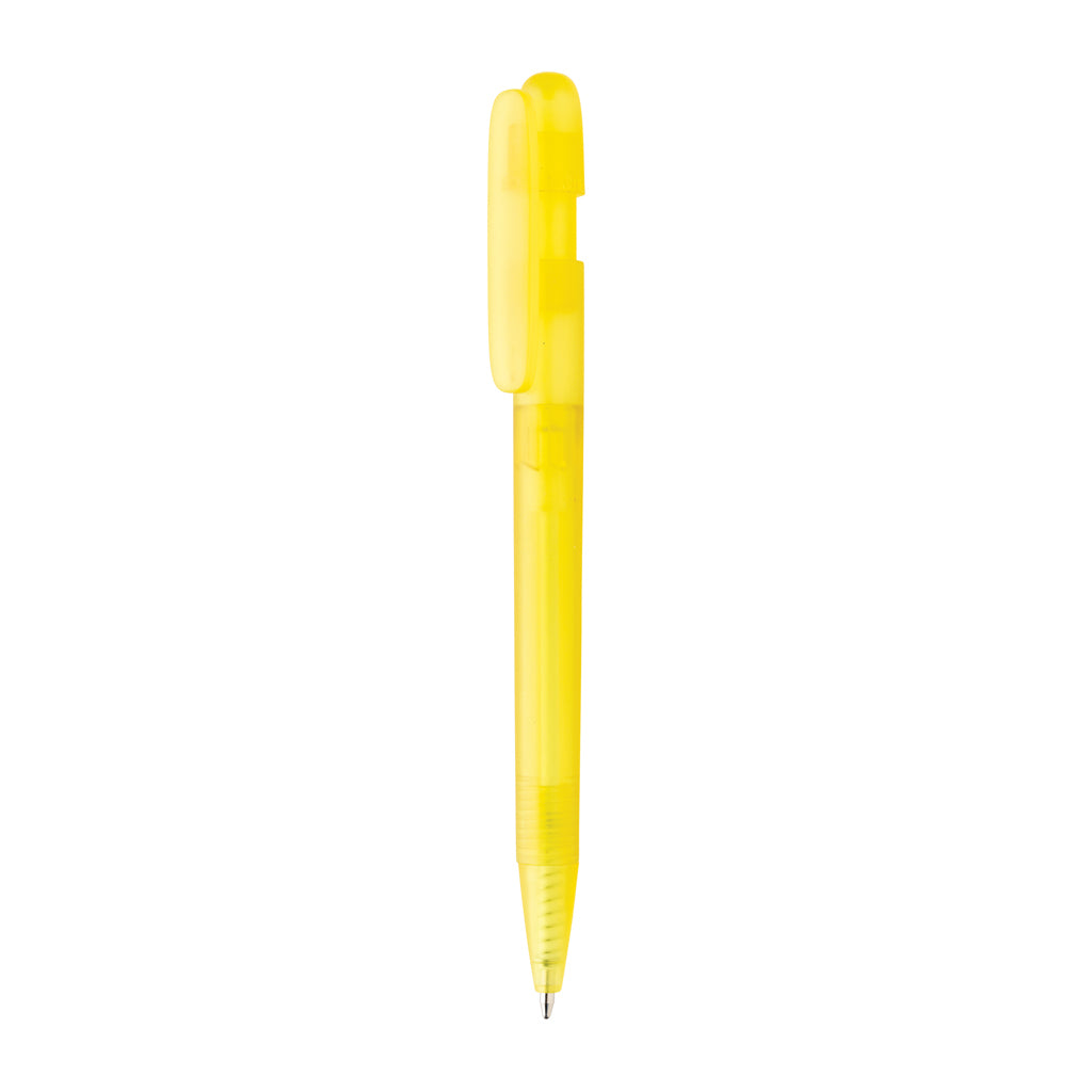 Devin transparenter Stift aus GRS zertifiziertem rABS – gelb